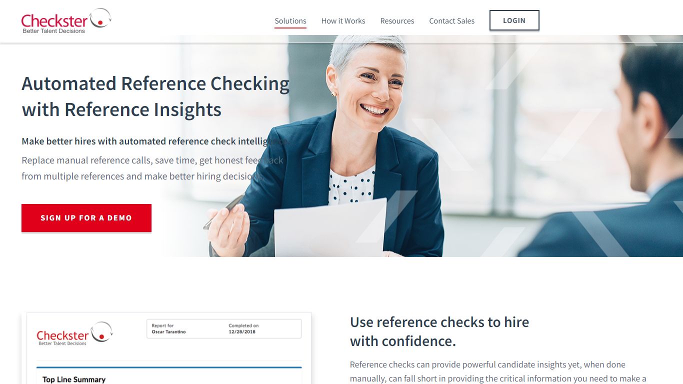 Automated Reference Checking Service | Checkster