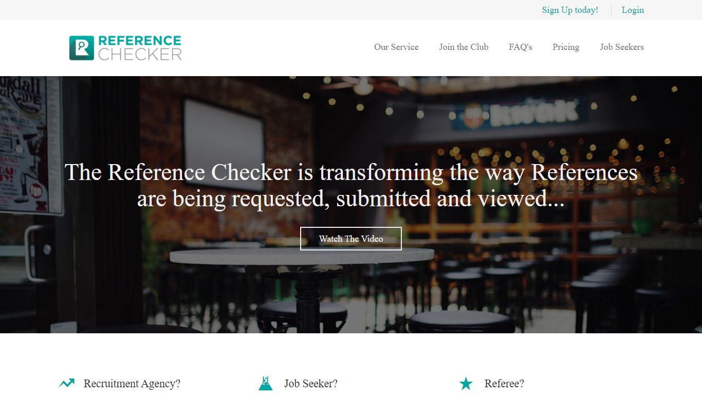 Employment Reference Checking Web Portal | The Reference Checker